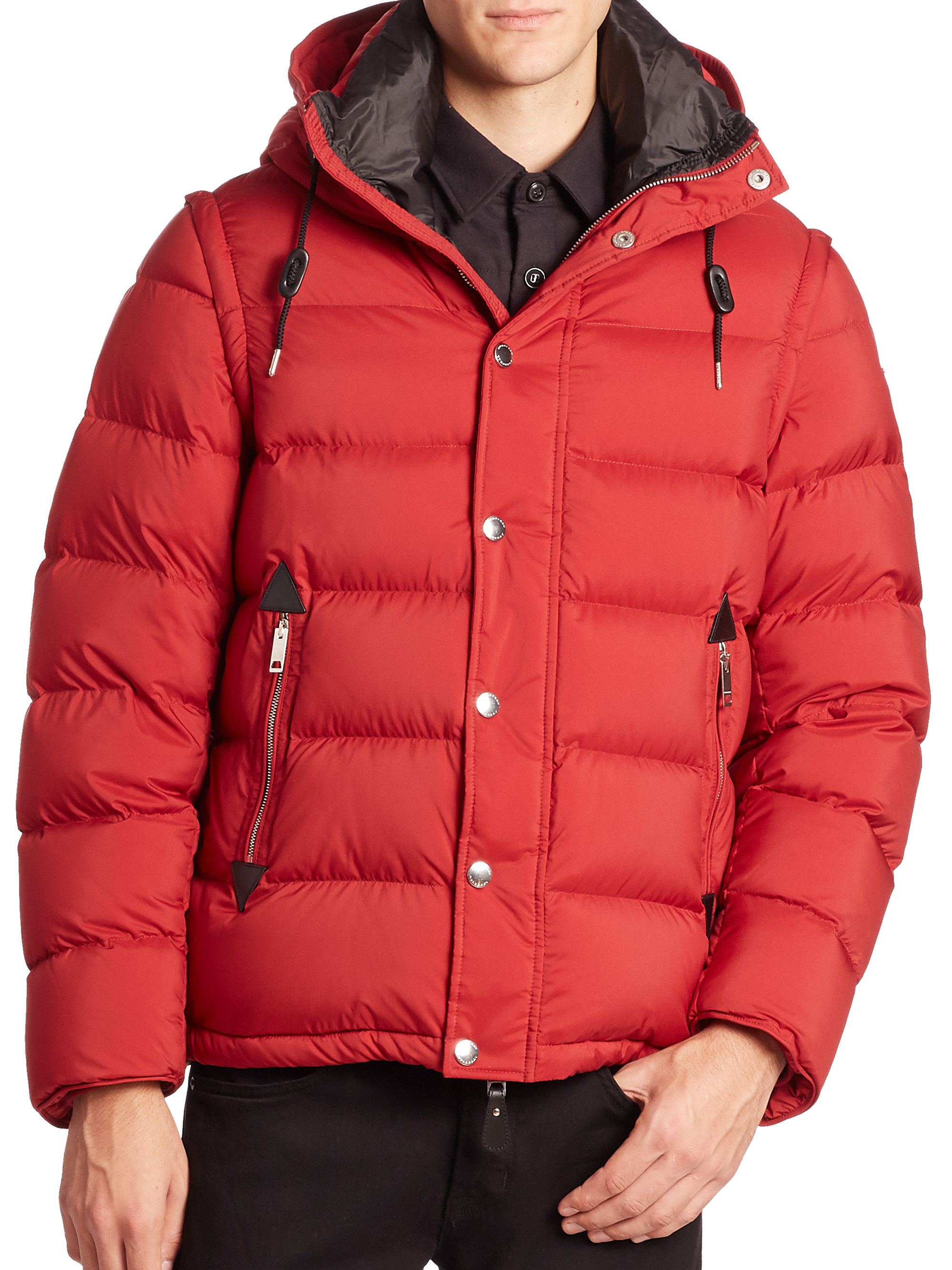 burberry detachable sleeve jacket